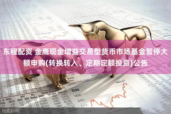 东程配资 金鹰现金增益交易型货币市场基金暂停大额申购(转换转入、定期定额投资)公告
