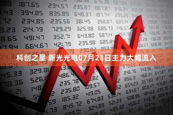 科创之星 新光光电07月21日主力大幅流入