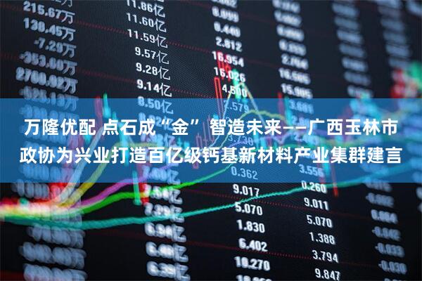 万隆优配 点石成“金” 智造未来——广西玉林市政协为兴业打造百亿级钙基新材料产业集群建言